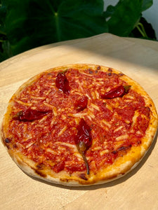 cooked Calabrian Pepper pizza